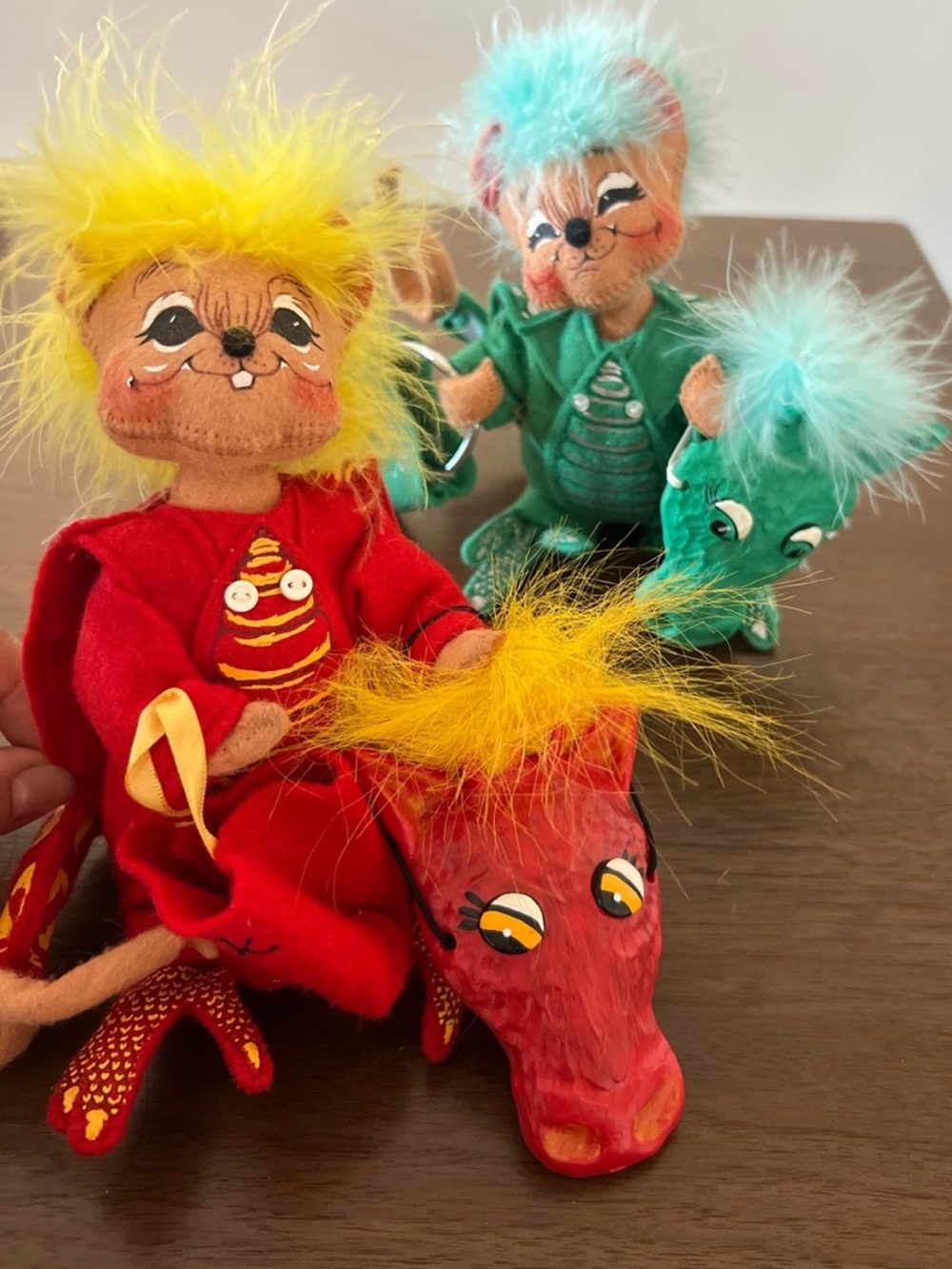Vintage Annalee Red Dragon Mouse